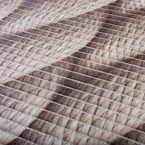 Kúpeľňová penová rohož / predložka PRO-049 Sivohnedé laná - metráž šírka 65 cm