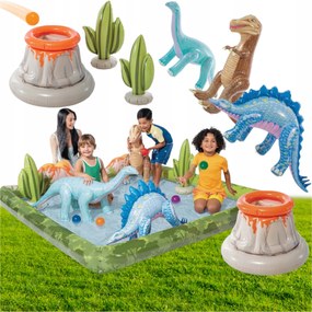 Nafukovacie Ihrisko Dinoland Vodný Bazén S Hračkami 2v1 Full Set