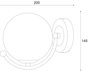 Nástenné svietidlo GEORGIA 1xE14/5W/230V matný chróm/dymová