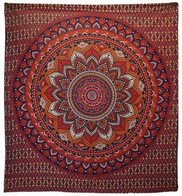 Tapiséria na stenu Mandala červená 230x200cm