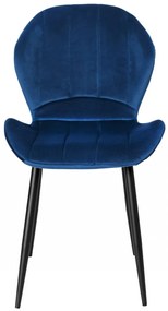 Čalúnená stolička SHELBY námornícka modrá
