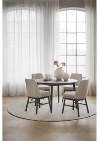 Tmavohnedý okrúhly rozkladací jedálenský stôl z dubového dreva ø 120 cm Tyler – Rowico