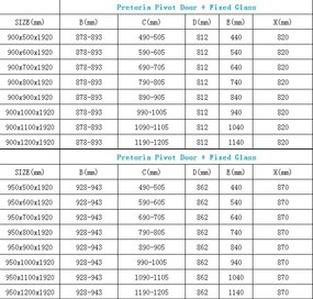 Mexen Pretoria sprchovací kút 90x50cm, 6mm sklo, chrómový profil-číre sklo, 852-090-050-01-00