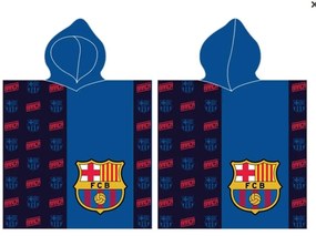 Futbalové pončo FC Barcelona Blue