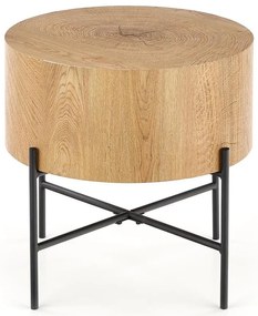 Konferenčný stolík Brooklyn-S dub prírodný/čierna