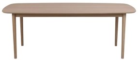 Rozkladací jedálenský stôl s doskou v dubovom dekore 210x100 cm Aston - Actona