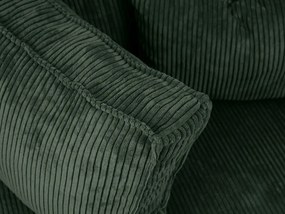 Tmavozelená sedacia súprava do U SMART COSARO 295x140 cm