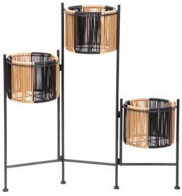 Stojan na kvety FLOERO béžový / čierny 876023