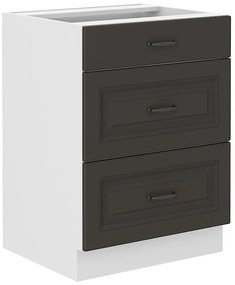 Kuchynská skrinka STILO grafit mat/biely 60d 3s bb