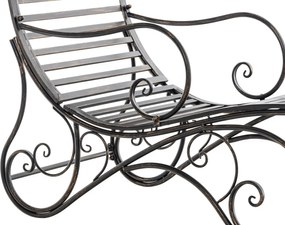 Kovová záhradné lehátko Amiens - Bronzová