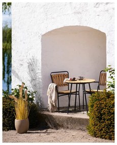 Drevené/kovové záhradné stoličky v súprave 2 ks v prírodnej farbe Cleveland – House Nordic