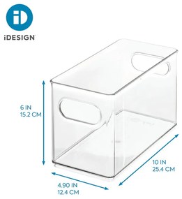 Transparentný úložný box iDesign The Home Edit, 25,4 x 12,7 cm