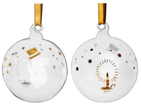 Set vianočných ozdôb Moomin Sparkling stars 7cm / 3ks