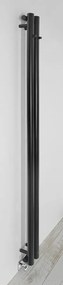 Sapho Sapho, PILON vykurovacie teleso 122x1800mm, so 2 háčikmi, čierna matná, IZ124T