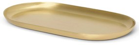 ferm LIVING Kovová tácka Basho Brass Oval