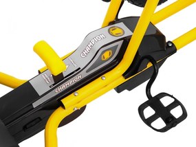 Ramiz Motokára Champion pre deti 3+ Žltá + Nafukovacie pneumatiky + Nastaviteľné sedadlo + Ručná brzda