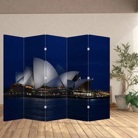 Paraván - Nočné Sydney (210x170 cm)