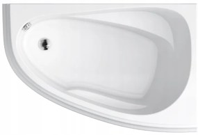 Cersanit Joanna New, rohová vaňa pravá 160x95cm, biela, S301-169
