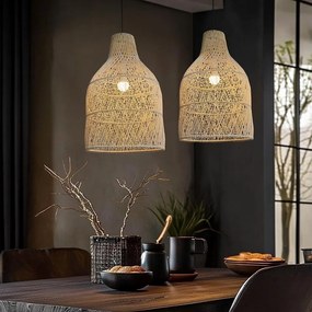 Ratanové závesné svietidlo LF10-L prírodné