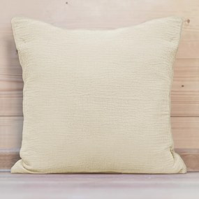 Biante Mušelínová obliečka na vankúš MSN-080 Krémová 45 x 45 cm