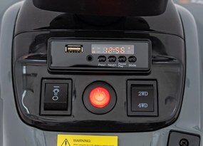 Ramiz McLaren Racing MCL 35 detská štvorkolka šedá + diaľkové ovládanie + pomalý štart + EVA + LED audio