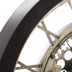 Nástenné hodiny Greyson, čierna/hnedá