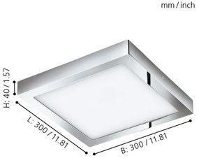 Eglo 98561 - LED RGBW stmievateľné stropné svietidlo FUEVA-C LED/21W/230V BT IP44