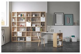 Svetlohnedá knižnica TemaHome Pombal, šírka 255 cm