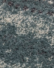 Koberec Modern Teal blue/ dark grey 200x290cm