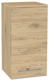 Mereo, Mereo Bino kúpeľňová skrinka horná 63 cm, ľavá, Multidecor, Dub San remo sand, MER-CN695DSAN