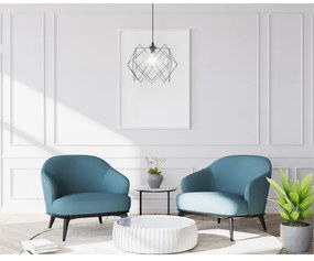 Luster na lanku GALL 1xE27/60W/230V čierna