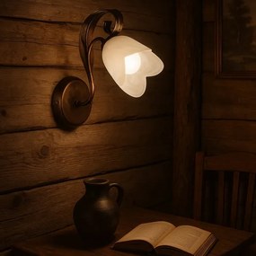 ONLI - Nástenné svietidlo SONIA 1xE14/6W/230V bronzová