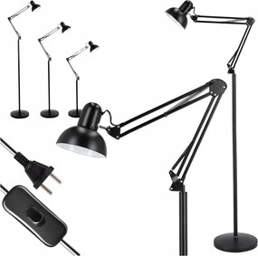 Stojacia lampa 1xE27/40W/230V čierna