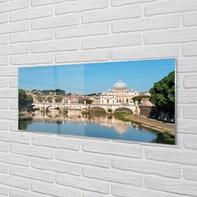 Obraz na akrylátovom skle Rome river mosty 120x60 cm