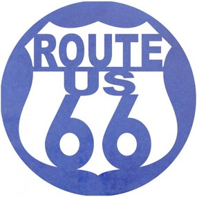 Drevený znak Route 66 – Dekorácia do interiéru | SENTOP PR0411