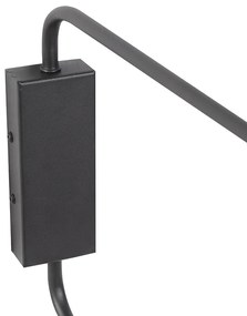 Inteligentná nástenná lampa čierna 2-svetlá nastaviteľná vrátane Wifi A60 - Lune