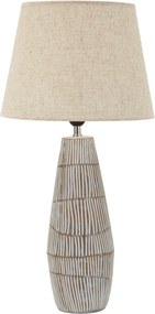 Krémová stolová lampa s textilným tienidlom (výška 69,5 cm) Hanoi – Mauro Ferretti