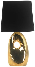CLX Dizajnová stolná lampa CESENA, 1xE27, 60W, zlatá