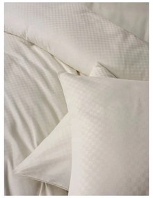 Béžové obliečky na dvojlôžko/predĺžené z bavlny Renforcé 240x220 cm Checkered – Mila Home Luxury