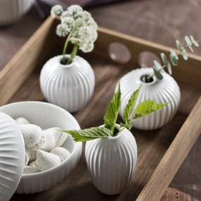 KÄHLER Darčekové balenie miniváz Hammershøi White – set 3 ks