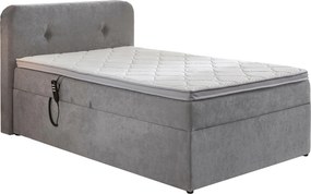 XXXLutz BOXSPRINGOVÁ POSTEĽ, 120/200 cm, svetlosivá Livetastic - Online Only spálne - 002157032004