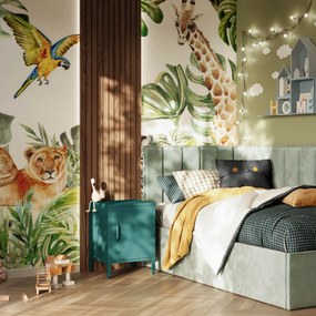 Nočný stolík MIA, 424 x 595 x 400 mm, Modern: morská farba