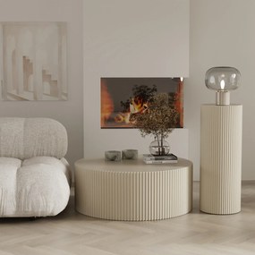 Konferenčný stolík Ermanno 90 cm sivý/béžový