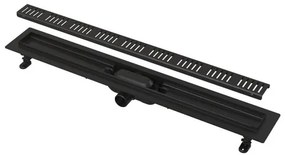Sprchový žľab Alca 65 cm čierna mat APZ10BLACK-650M
