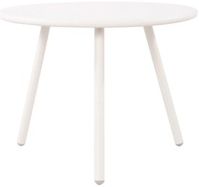 Konferenčný stolík Minot - v45 x Ø60 cm - Biela