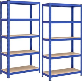 Policové regály 2 ks 180 x 90 x 40 cm SONGMICS - GLR042Q01