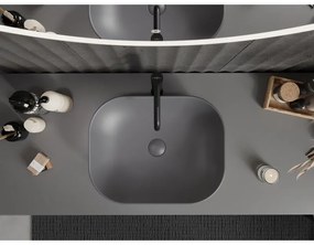 Mexen ROSA umývadlo, 50x40 cm, šedá matná, 21095071