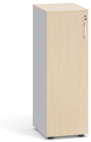 Kancelárska skriňa s dverami, 1087 x 400 x 420 mm, sivá / breza