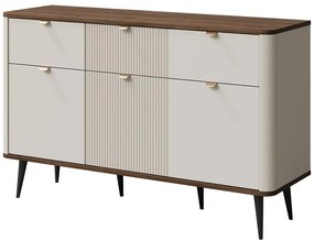 Komoda 130 Marly 10 3d3s orech/Kašmír