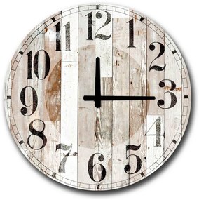 Nástenné hodiny 50 cm 1xAA hnedá